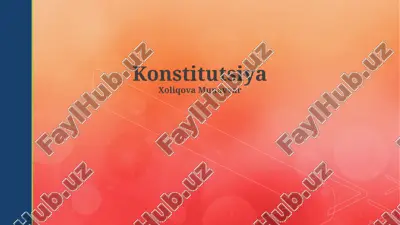konstitutsiya — PPTX