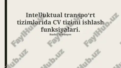 cv tizimining asosiy vazifalari va funksiyalari — PPTX