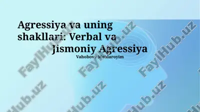 tajovuzning ta'rifi — PPTX