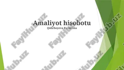 amaliyot hisobotu — PPTX