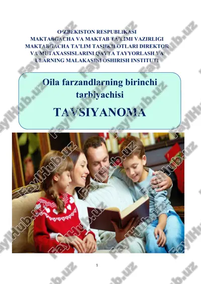 oila farzandlarning birinchi tarbiyachisi — DOCX