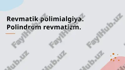 revmatik polimialgiya — PPTX