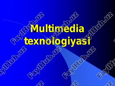 multimedia texnologiyasi — PDF