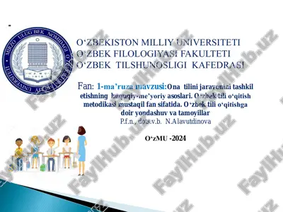 o‘zbek tili o‘qitish metodikasi — PDF