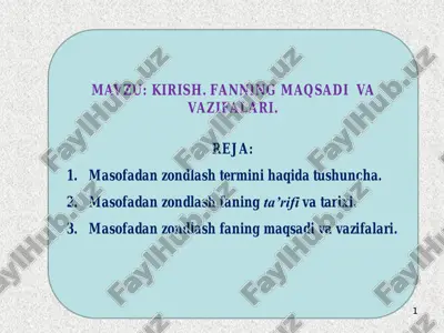 masofadan zondlash — PDF
