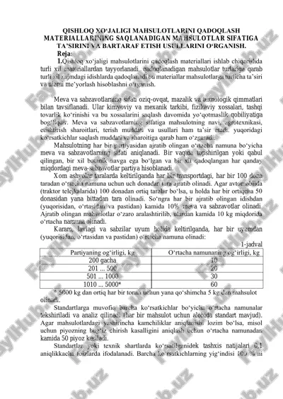 qishloq xo‘jaligi mahsulotlarini qadoqlash materiallari — PDF