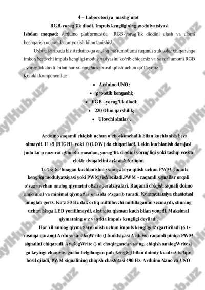 rgb-yorug’lik diodi laboratoriyasi — PDF