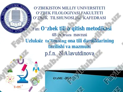 uzluksiz ta’limning ona tili darsliklarining tuzilishi va mazmuni — PDF