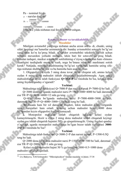 pn – nominal foyda — PDF