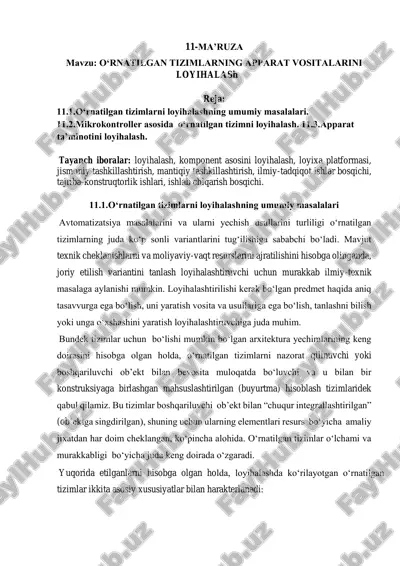 o‘rnatilgan tizimlarning apparat vositalarini loyihalash — PDF