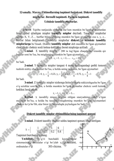 ehtimollarning taqsimot funksiyasi — PDF