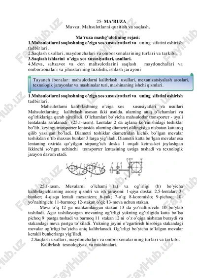 mahsulotlarni quritish va saqlash — PDF