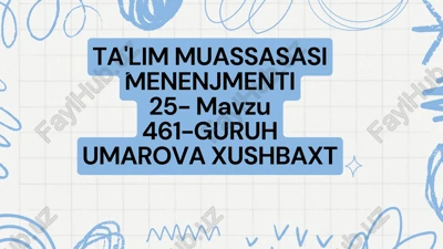 ta'lim muassasasi menenjmenti — PDF
