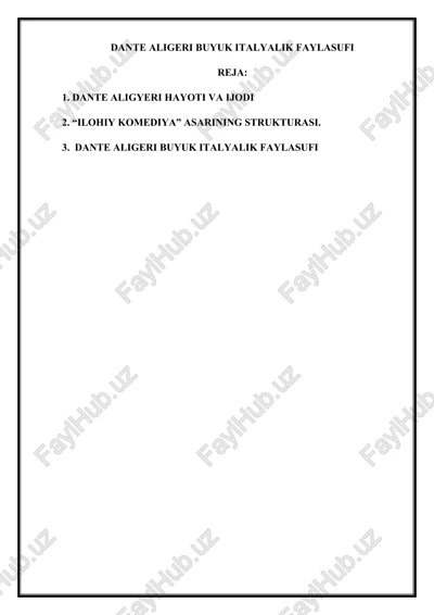 dante aligeri buyuk italyalik faylasufi — DOCX