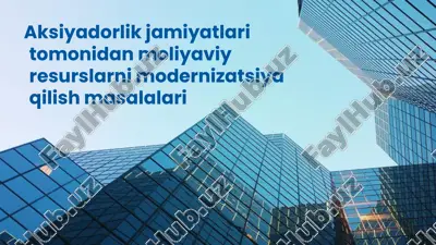 modernizatsiya jarayonining asosiy bosqichlari va metodlari — PPTX