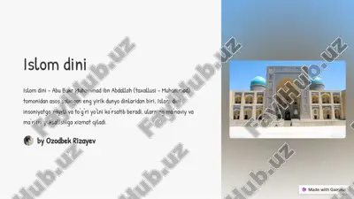 islom dini — PDF