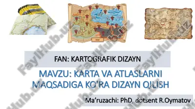 karta va atlaslarni maqsadiga ko'ra dizayn qilish — PDF