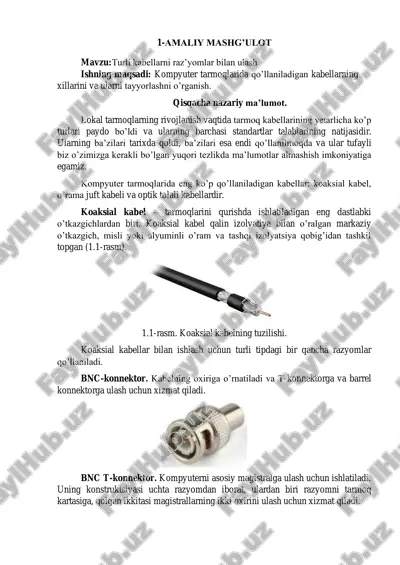 turli kabellarni raz’yomlar bilan ulash — PDF