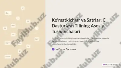 ko'rsatkichlar va satrlar: c — PDF