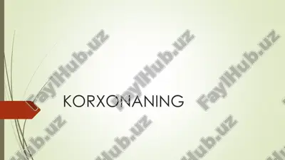 korxonaning — PDF