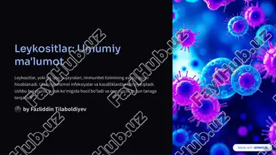 leykositlar: umumiy ma'lumot — PDF