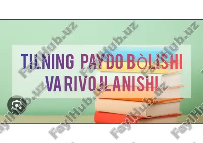 tilning paybebolishi — PDF
