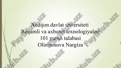 kompyuter tarmoqlari — PPTX