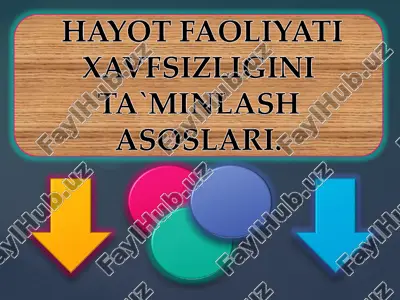 hayot faoliyati xavfsizligi — PDF