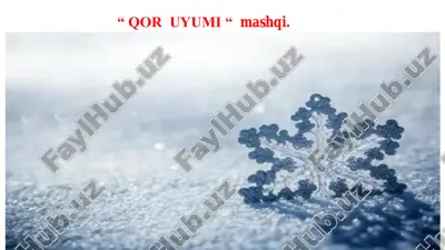 qor uyumi “ mashqi. — PDF