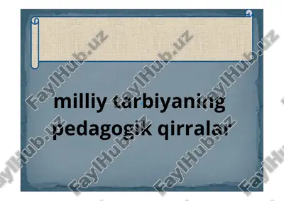 o'quv maqsadlari tibbiyot — PDF