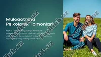 muloqotning psixologik tomonlari — PDF