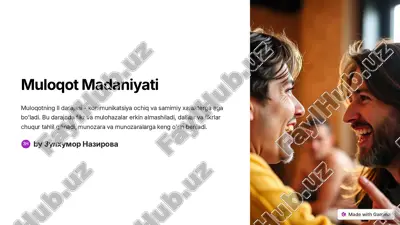 muloqot madaniyati — PDF