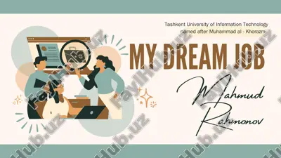 my dream job — PDF