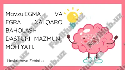 egma va egra xalqaro baholash dasturi — PDF