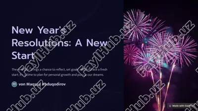 new year's resolutions: a new start — PDF