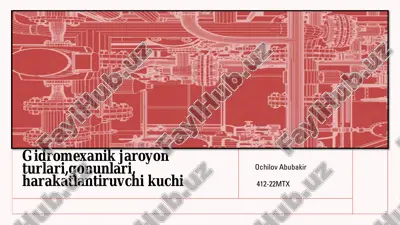 gidromexanik jarayonlar — PDF