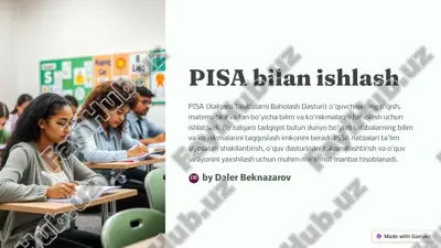 pisa (xalqaro talabalarni baholash dasturi) — PDF
