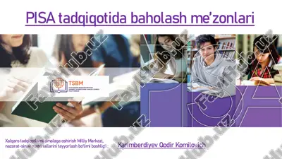 pisa tadqiqotida baholash me’zonlari — PDF