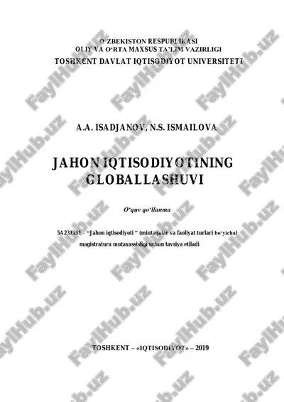 jahon iqtisodiyotining globallashuvi — PDF