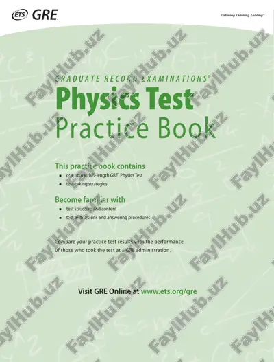 gre physics test practice book — PDF