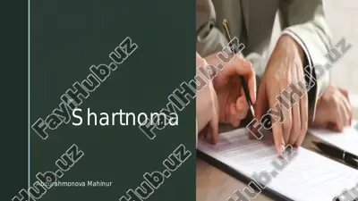 shartnoma — PDF