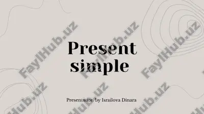 present simple tense — PDF