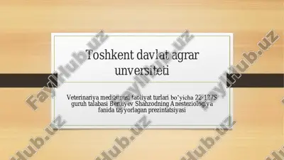 veterinariya operatsiyasi — PDF