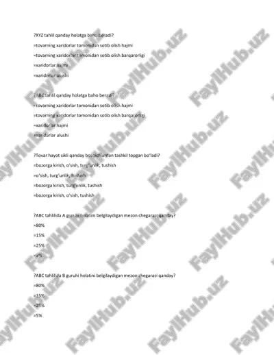 xyz tahlil — PDF