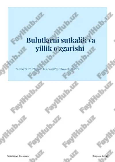 bulutlarning tushunchasi — PDF