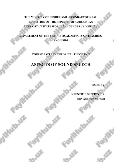 course paper in theoretical phonetics — DOCX