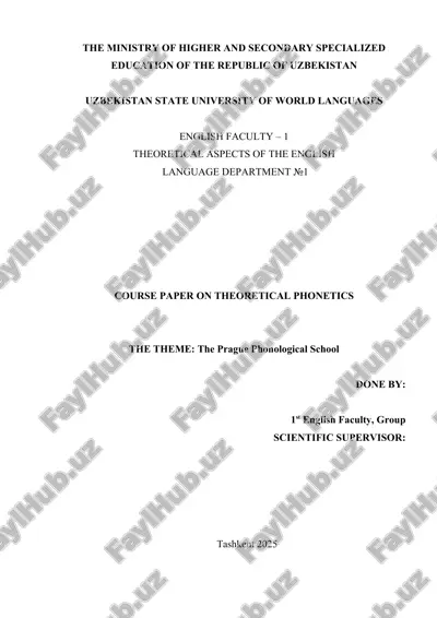 theoretical phonetics course paper — DOC