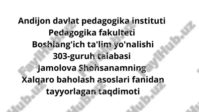 talis xalqaro baholash dasturi — PDF