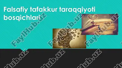 falsafiy tafakkur taraqqiyoti — PDF