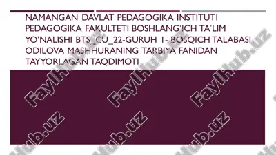 o'quvchilarni mustaqil fikrlashga o'rgatish — PDF